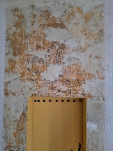 la fresque avant la restauration, détail     